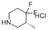 structure of CAS# 2503325-78-6, (R)-4,4-二氟-3-甲基哌啶盐酸盐