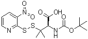 CAS 登录号：250375-03-2, N-[叔丁氧羰基]-3-[(3-硝基-2-吡啶基)二硫基]-L-缬氨酸
