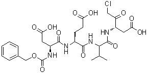 CAS # 250584-13-5, N-[(Phenylmethoxy)carbonyl]-L-alpha-aspartyl-L-alpha-glutamyl-N-[(1S)-1-(carboxymethyl)-3-chloro-2-oxopropyl]-L-valinamide