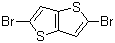 2,5-二溴噻吩并[3,2-b]噻吩分子结构 (CAS 25121-87-3)