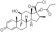structure of CAS# 25122-46-7, Clobetasol propionate