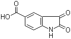 structure of CAS# 25128-32-9, 2,3-Dioxoindoline-5-carboxylic acid