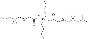 CAS 登录号：25168-24-5, 二(异辛基巯基乙酸)二丁基锡