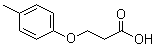 structure of CAS# 25173-37-9, 3-(4-Methylphenoxy)propanoic acid