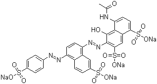 structure of CAS# 2519-30-4, Food Black 1