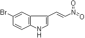 structure of CAS# 25217-77-0, 5-溴-3-(2-硝基乙烯基)-1H-吲哚