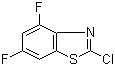 structure of CAS# 252681-57-5, 2-氯-4,6-二氟苯并噻唑