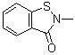 CAS # 2527-66-4, 2-Methyl-1,2-benzisothiazol-3(2H)-one, 2-Methyl-1,2-benzisothiazolin-3-one, 2-Methyl-1,2-benzoisothiazolin-3-one, MBIT, NSC 520046