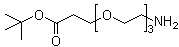 structure of CAS# 252881-74-6, 3-[2-[2-(2-氨基乙氧基)乙氧基]乙氧基]丙酸叔丁酯