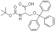 CAS # 252897-67-9, N-[(1,1-Dimethylethoxy)carbonyl]-O-(triphenylmethyl)-L-serine