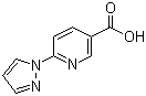 structure of CAS# 253315-22-9, 6-(1H-Pyrazol-1-yl)nicotinic acid