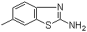 structure of CAS# 2536-91-6, 2-氨基-6-甲基苯并噻唑