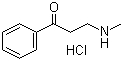 3-Methylamino-1-phenylpropan-1-one hydrochloride molecular structure (CAS 2538-50-3)