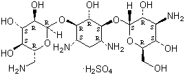 structure of CAS# 25389-94-0, Kanamycin sulfate