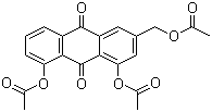 structure of CAS# 25395-11-3, 1,8-二羟基-3-(羟甲基)蒽醌三醋酸酯