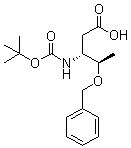 structure of CAS# 254101-11-6, N-叔丁氧羰基-O-苄基-L-beta-高苏氨酸