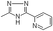 structure of CAS# 25433-36-7, 3-(2-Pyridyl)-5-methyl-1,2,4-triazole