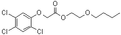 structure of CAS# 2545-59-7, 2,4,5-三氯苯氧基乙酸丁氧乙酯