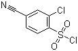 structure of CAS# 254749-11-6, 2-氯-4-氰基苯磺酰氯
