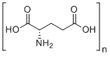 structure of CAS# 25513-46-6, L-Glutamic acid polymer