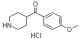 4-(4-Methoxybenzoyl)piperidine hydrochloride molecular structure (CAS 25519-82-8)