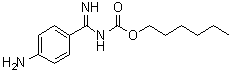 structure of CAS# 255706-13-9, N-[(4-氨基苯基)亚氨基甲基]氨基甲酸己基酯
