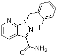 structure of CAS# 256376-62-2, 1-(2-氟苄基)-1H-吡唑并[3,4-b]吡啶-3-甲酰胺