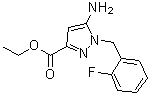 structure of CAS# 256504-39-9, Ethyl 5-amino-1-(2-fluorobenzyl)-1H-pyrazole-3-carboxylate