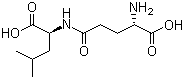 structure of CAS# 2566-39-4, N-L-gamma-Glutamyl-L-leucine