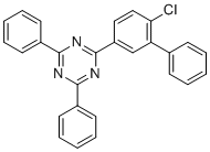 CAS # 2569798-24-7, 2-(6-Chloro-[1,1'-biphenyl]-3-yl)-4,6-diphenyl-1,3,5-triazine