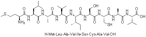 CAS # 257641-00-2, L-Methionyl-L-leucyl-L-alanyl-L-valyl-L-isoleucyl-L-seryl-L-cysteinyl-L-alanyl-L-valine