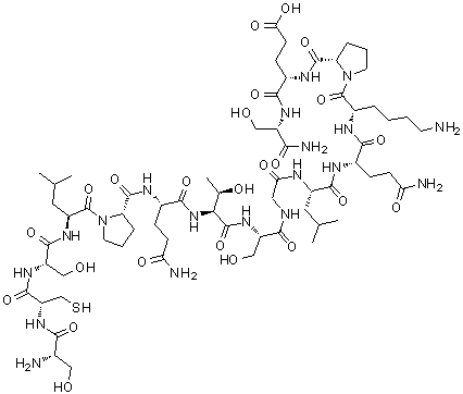 structure of CAS# 258276-95-8, 小鼠瘦素(116-130)酰胺