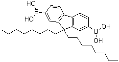 structure of CAS# 258865-48-4, 9,9-二辛基芴-2,7-二硼酸