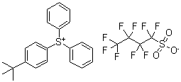 CAS # 258872-05-8, Diphenyl 4-tert-butylphenylsulfonium nonafluorobutanesulfonate