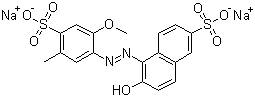 structure of CAS# 25956-17-6, Allura Red AC