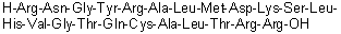 CAS # 259743-35-6, L-Arginyl-L-asparaginylglycyl-L-tyrosyl-L-arginyl-L-alanyl-L-leucyl-L-methionyl-L-alpha-aspartyl-L-lysyl-L-seryl-L-leucyl-L-histidyl-L-valylglycyl-L-threonyl-L-glutaminyl-L-cysteinyl-L-alanyl-L-leucyl-L-threonyl-L-arginyl-L-arginine