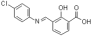 CAS # 259853-21-9, 3-[[(4-Chlorophenyl)imino]methyl]-2-hydroxybenzoic acid