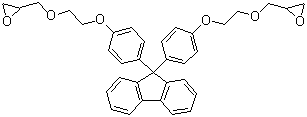 structure of CAS# 259881-39-5, 9,9-Bis[4-(2-oxiranemethyloxyethyloxy)phenyl]fluorene