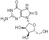 structure of CAS# 26001-38-7, 8-硫代鸟苷