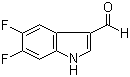structure of CAS# 260267-07-0, 5,6-二氟-1H-吲哚-3-甲醛