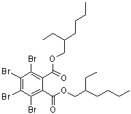 structure of CAS# 26040-51-7, Di(2-ethylhexyl) tetrabromophthalate