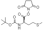 structure of CAS# 26060-98-0, N-[叔丁氧羰基]-D-蛋氨酸 2,5-二氧代-1-吡咯烷基酯