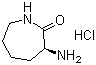 structure of CAS# 26081-07-2, 3-Aminohexahydro-2H-azepin-2-one hydrochloride