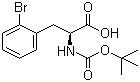 structure of CAS# 261165-02-0, (S)-N-Boc-2-Bromophenylalanine