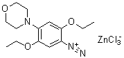 CAS 登录号：26123-91-1, 2,5-二乙氧基-4-吗啉基偶氮苯三氯锌酸盐