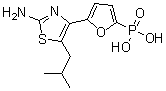 structure of CAS# 261365-11-1, 2-氨基-5-异丁基-4-[5-膦酰基-2-呋喃基]噻唑