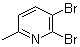 structure of CAS# 261373-04-0, 2,3-二溴-6-甲基吡啶