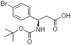 structure of CAS# 261380-20-5, Boc-4-溴-L-beta-苯丙氨酸