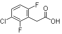 structure of CAS# 261762-53-2, 3-氯-2,6-二氟苯乙酸