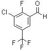 CAS # 261763-02-4, 2-Fluoro-3-chloro-5-trifluoromethylbenzaldehyde, 3-Chloro-5-trifluoromethyl-2-fluorobenzaldehyde